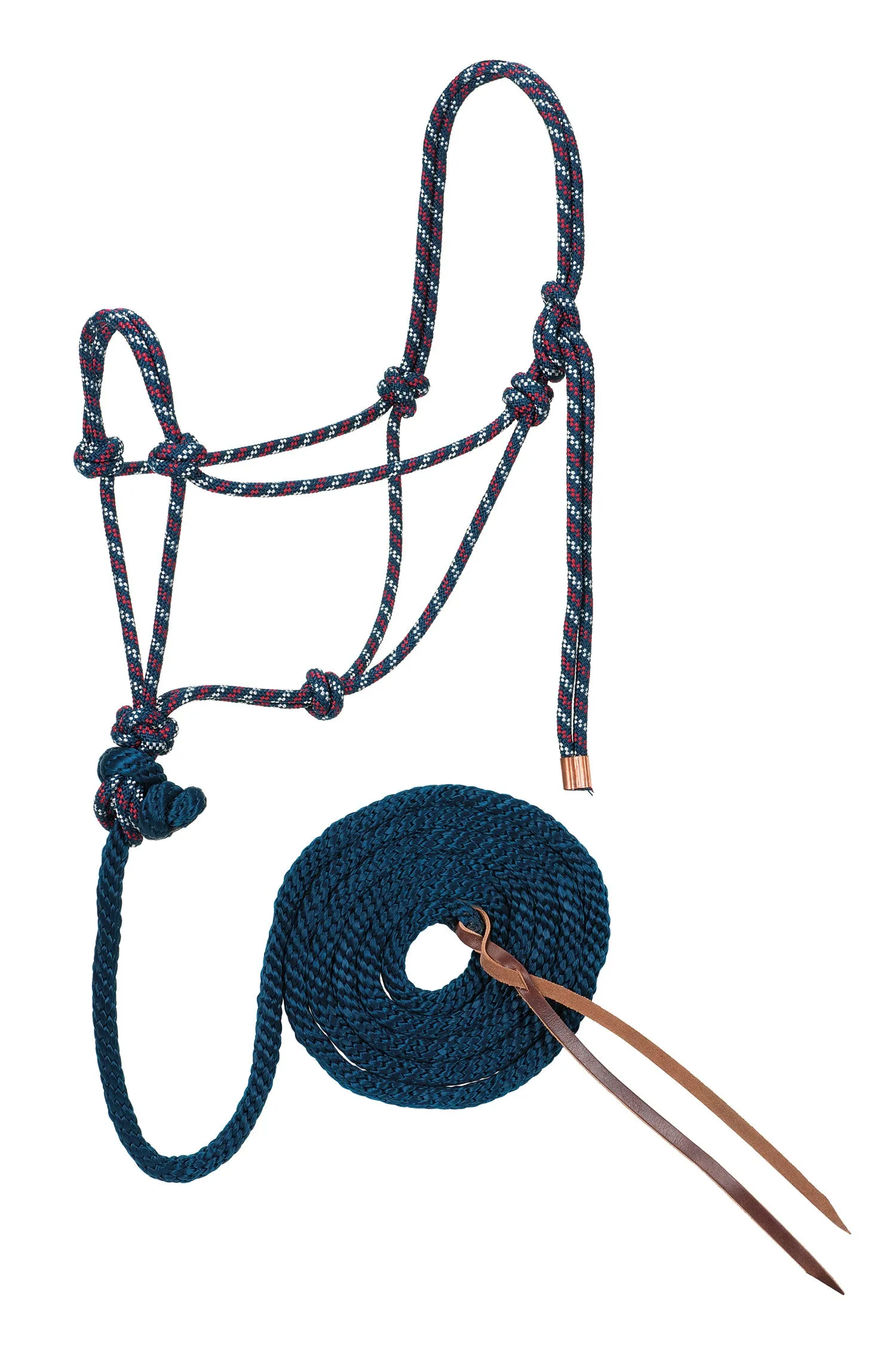Weaver Diamond Braid Rope Halter and Lead (Multiple Color Options)