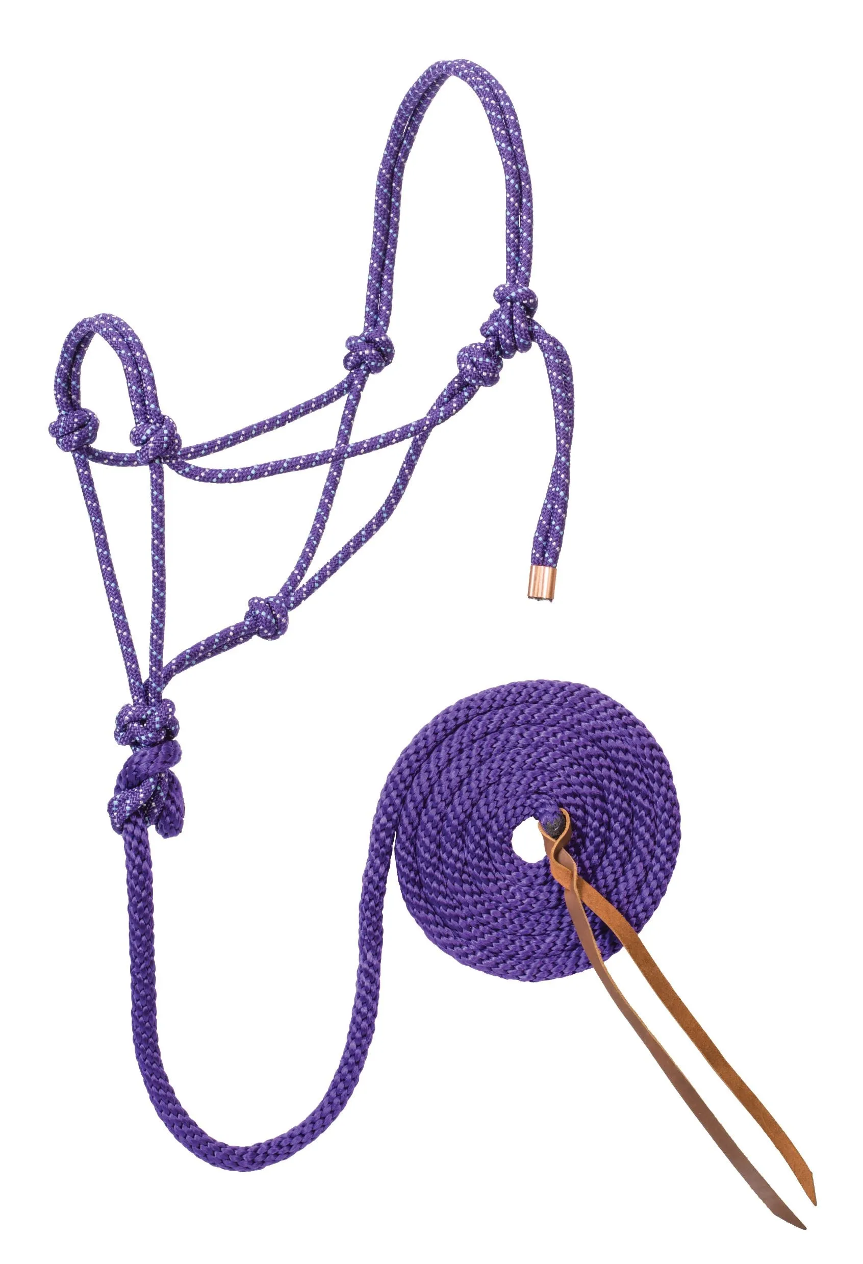 Weaver Diamond Braid Rope Halter and Lead (Multiple Color Options)