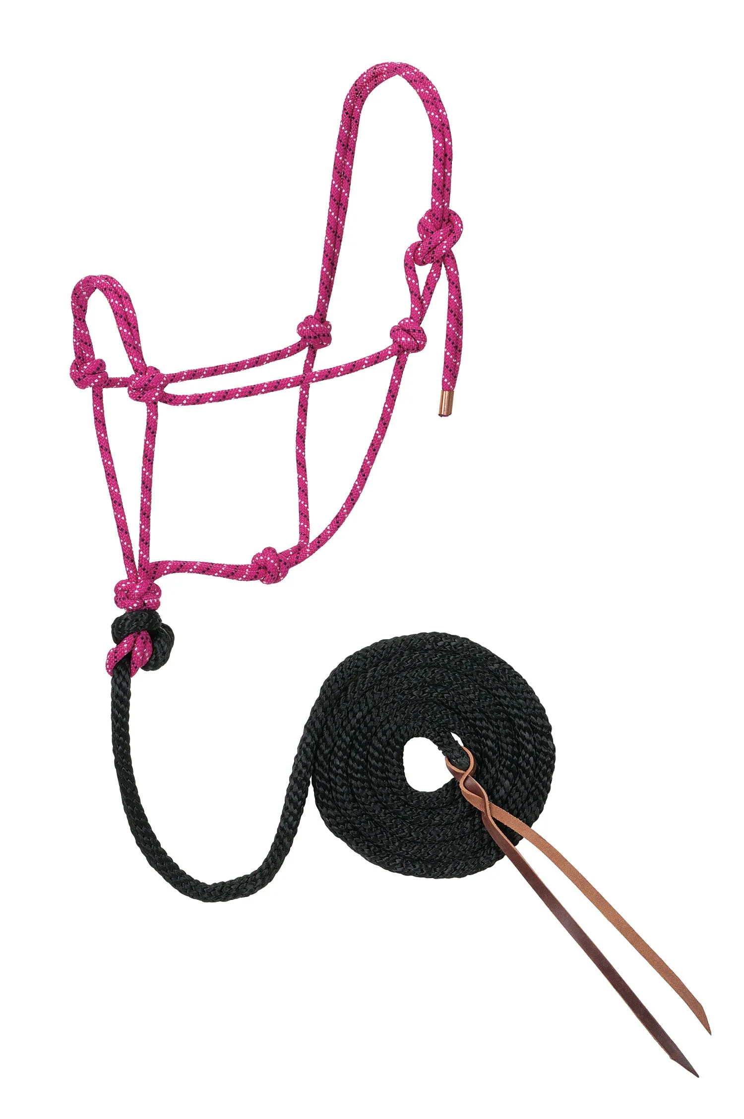 Weaver Diamond Braid Rope Halter and Lead (Multiple Color Options)