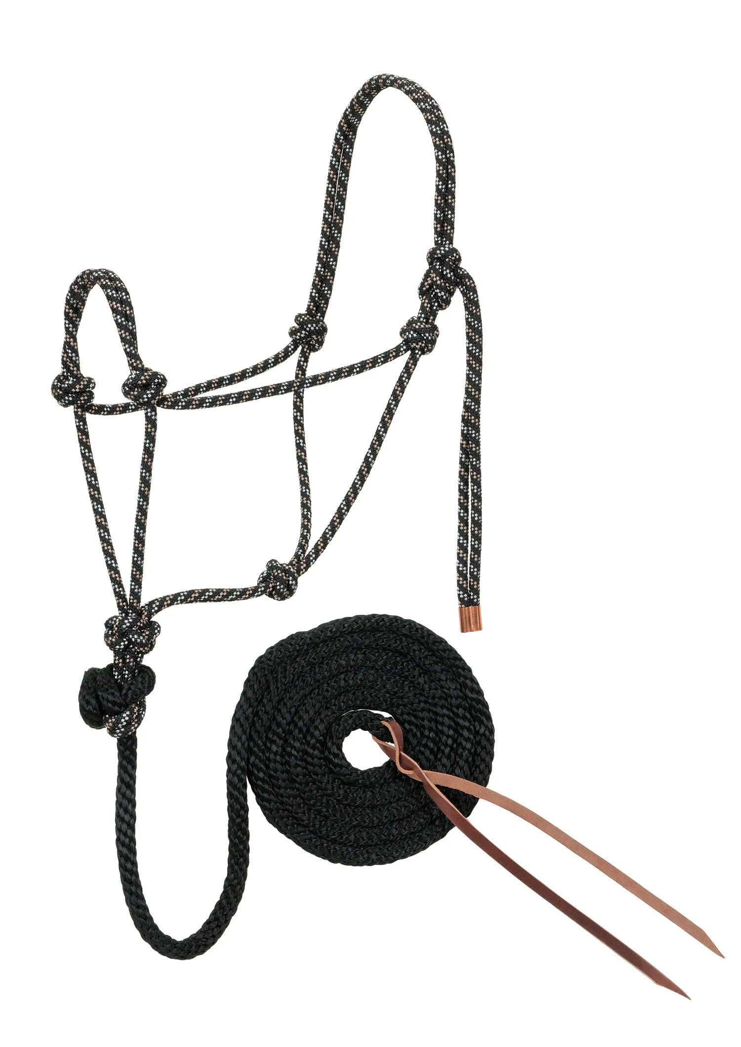 Weaver Diamond Braid Rope Halter and Lead (Multiple Color Options)
