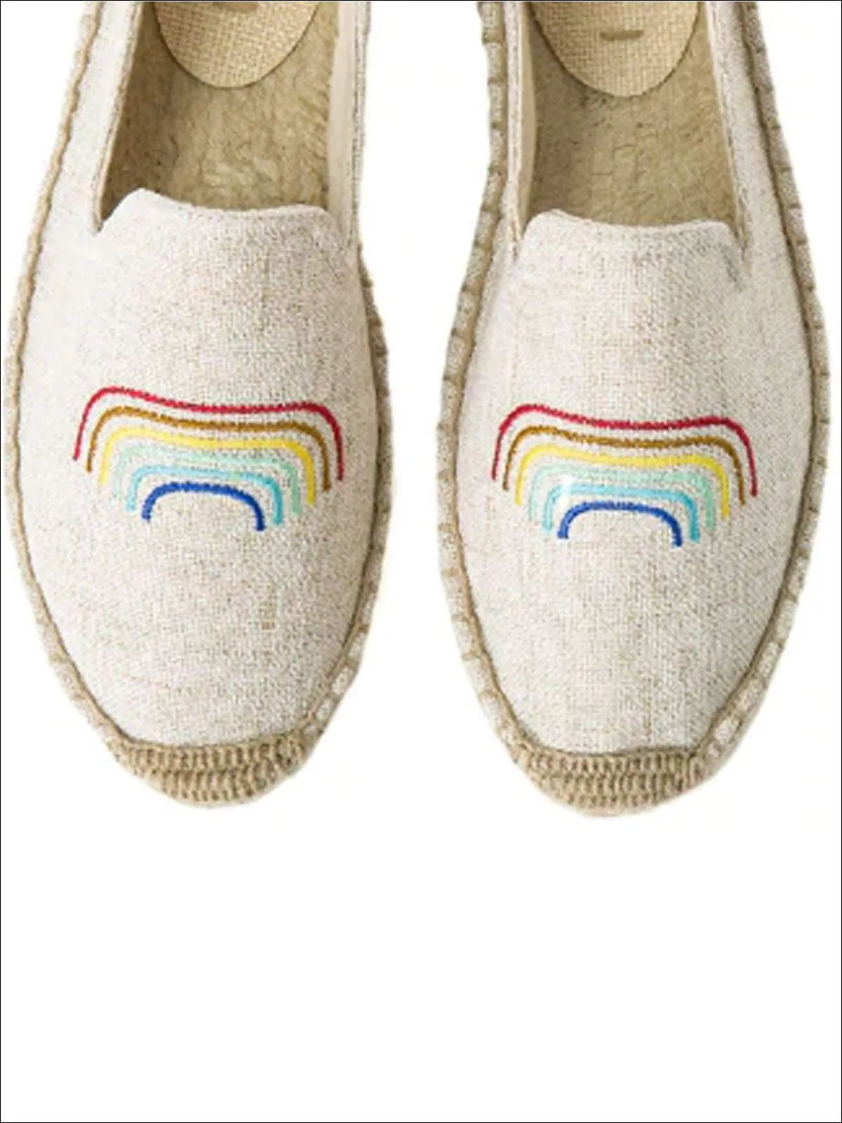 Women's Embroidered Espadrille Loafers (Multi Color Options) By Liv and Mia