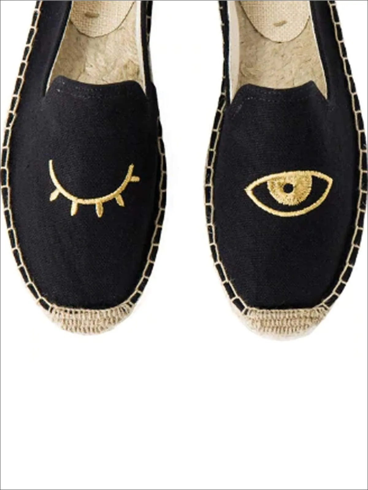 Women's Embroidered Espadrille Loafers (Multi Color Options) By Liv and Mia