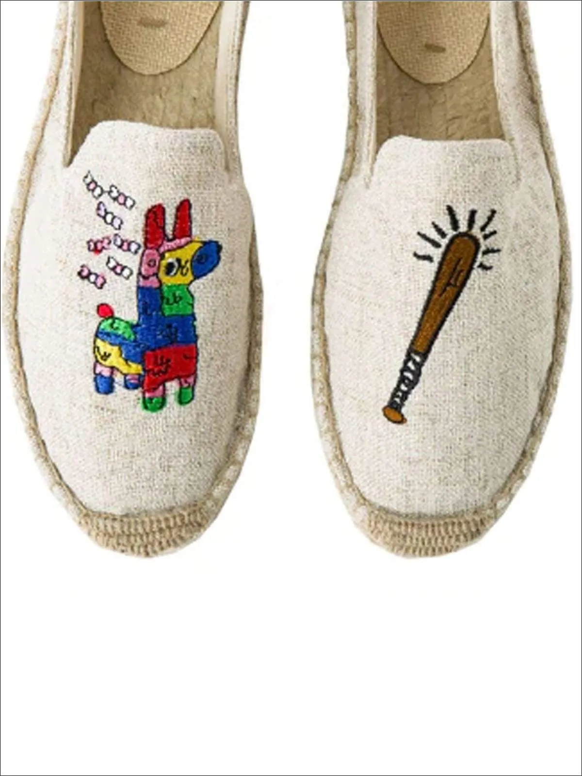 Women's Embroidered Espadrille Loafers (Multi Color Options) By Liv and Mia