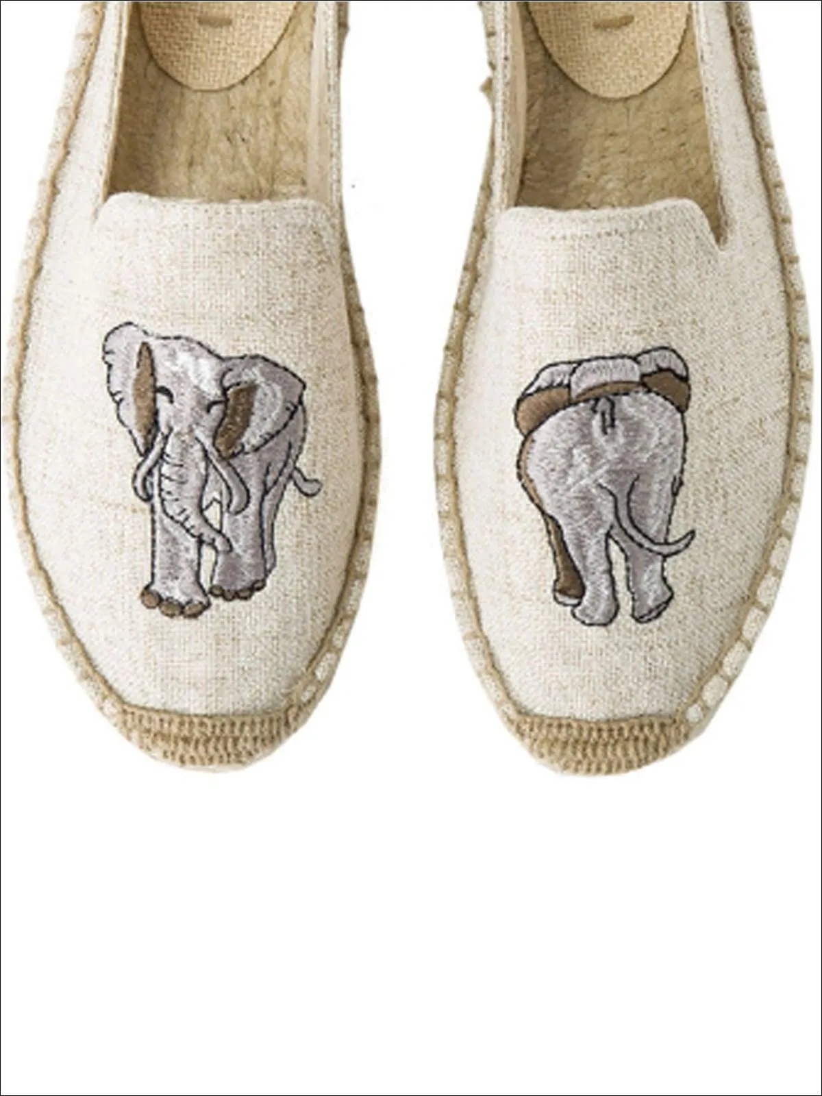 Women's Embroidered Espadrille Loafers (Multi Color Options) By Liv and Mia