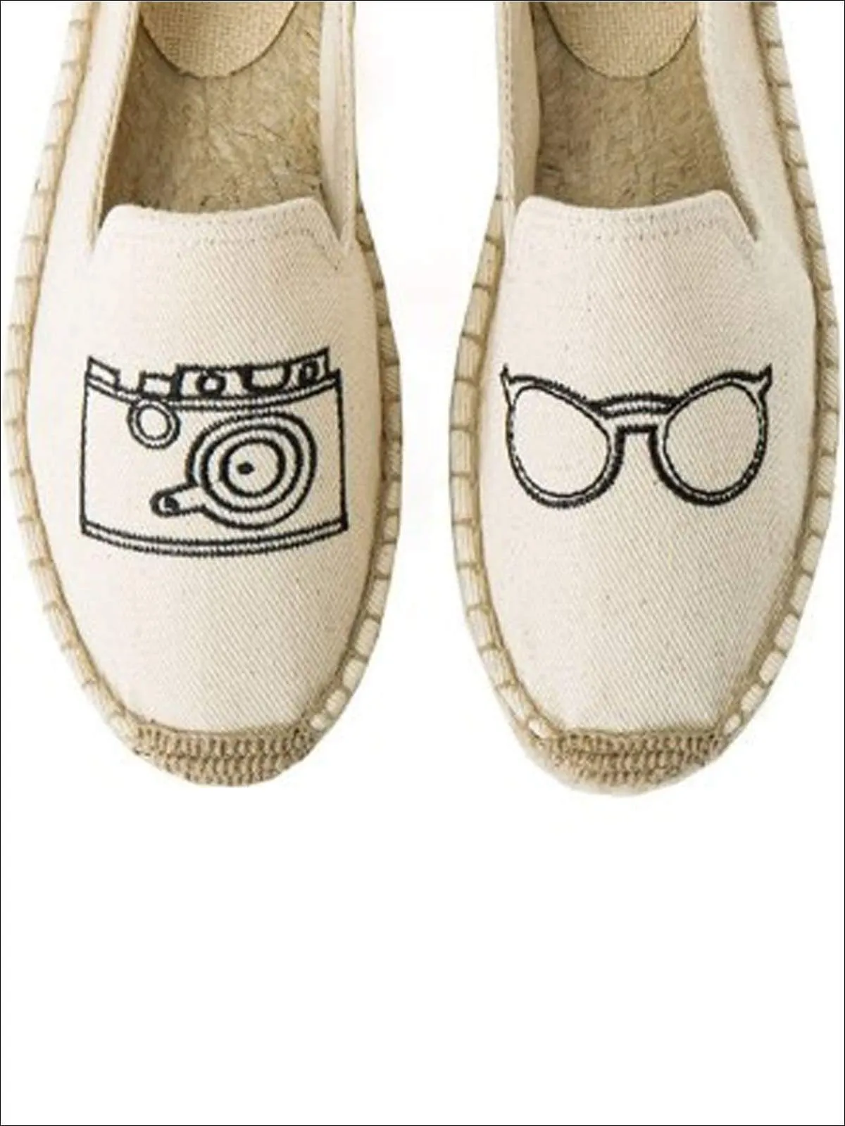 Women's Embroidered Espadrille Loafers (Multi Color Options) By Liv and Mia