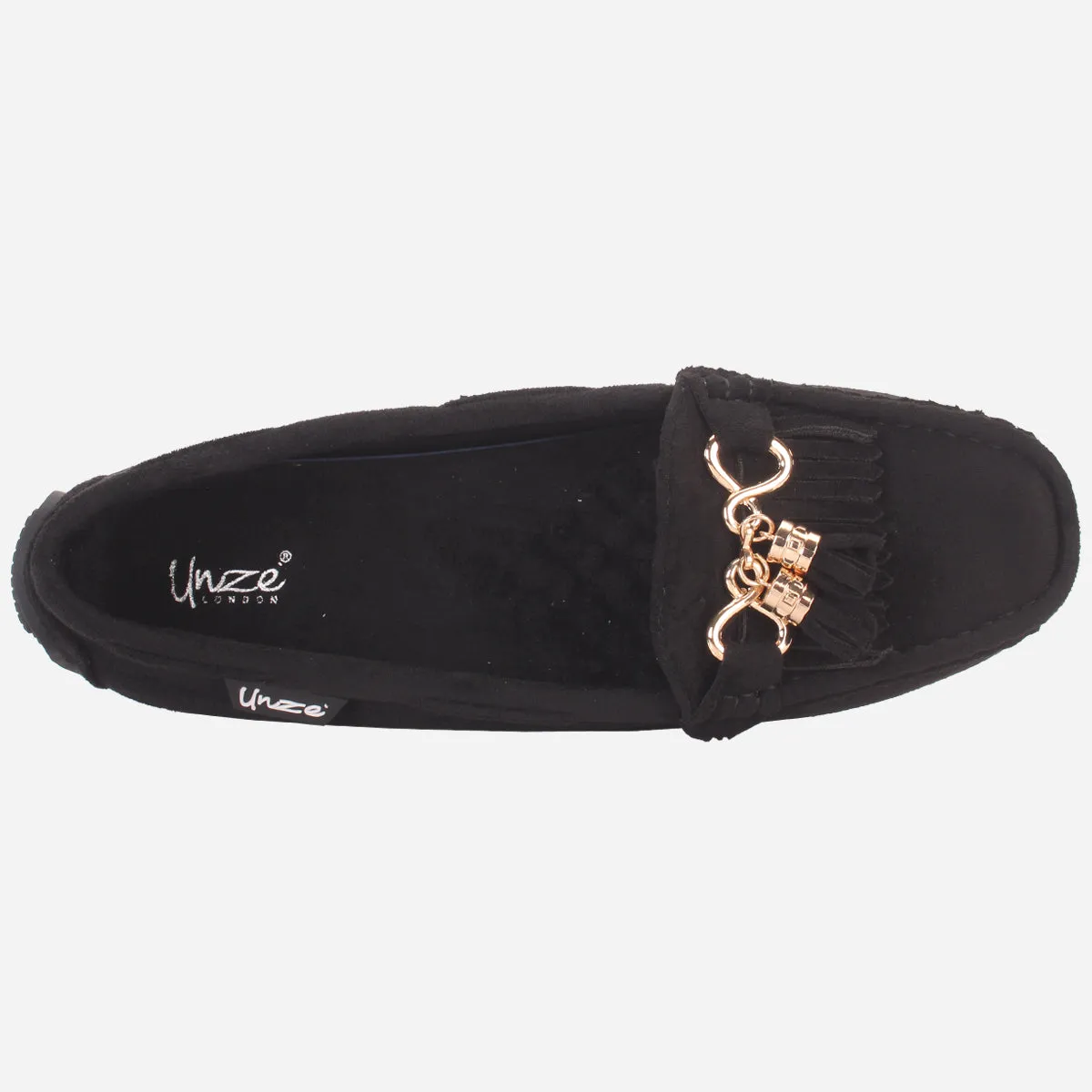 Womens "ISSA" Flat Comfy Slide In Moccasins