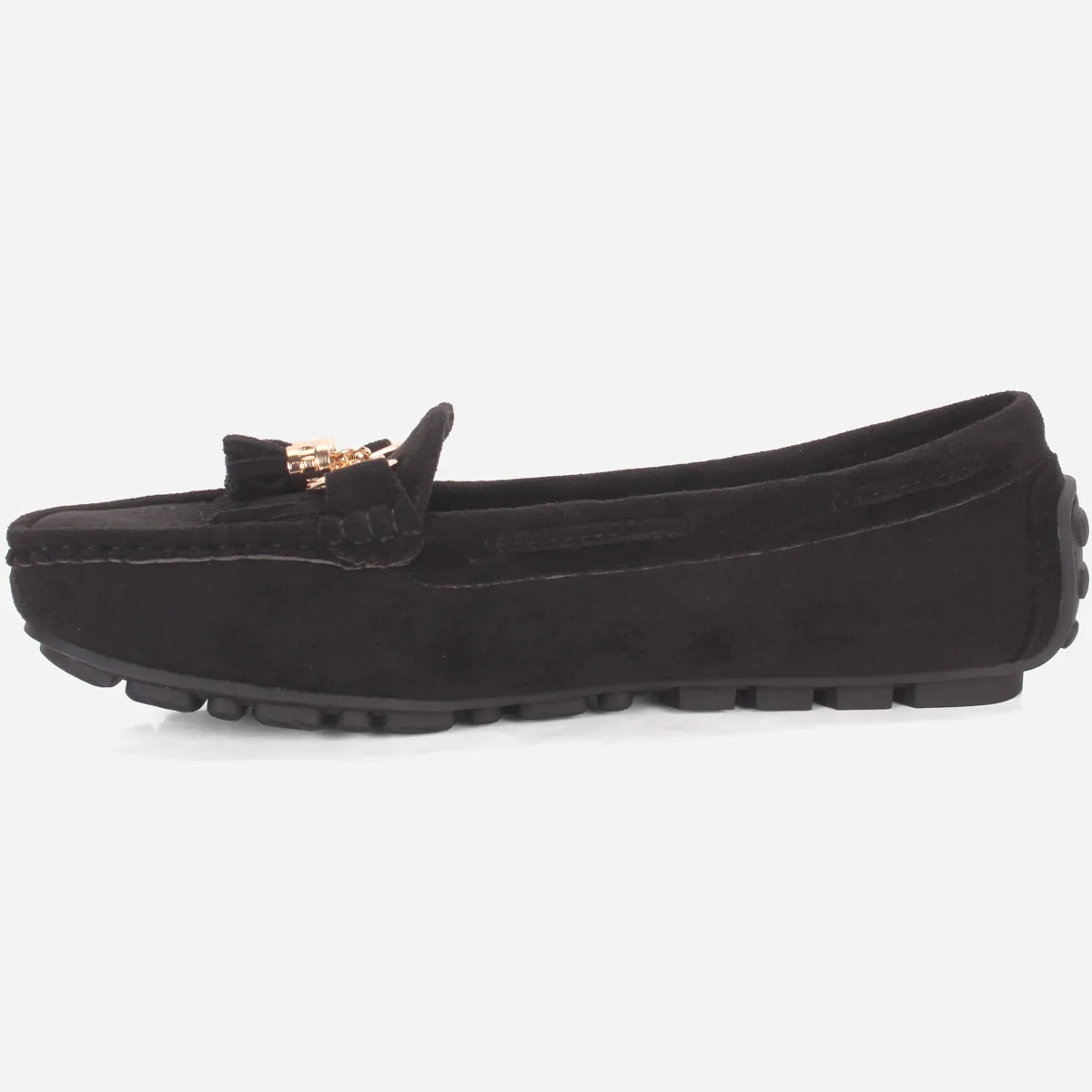 Womens "ISSA" Flat Comfy Slide In Moccasins