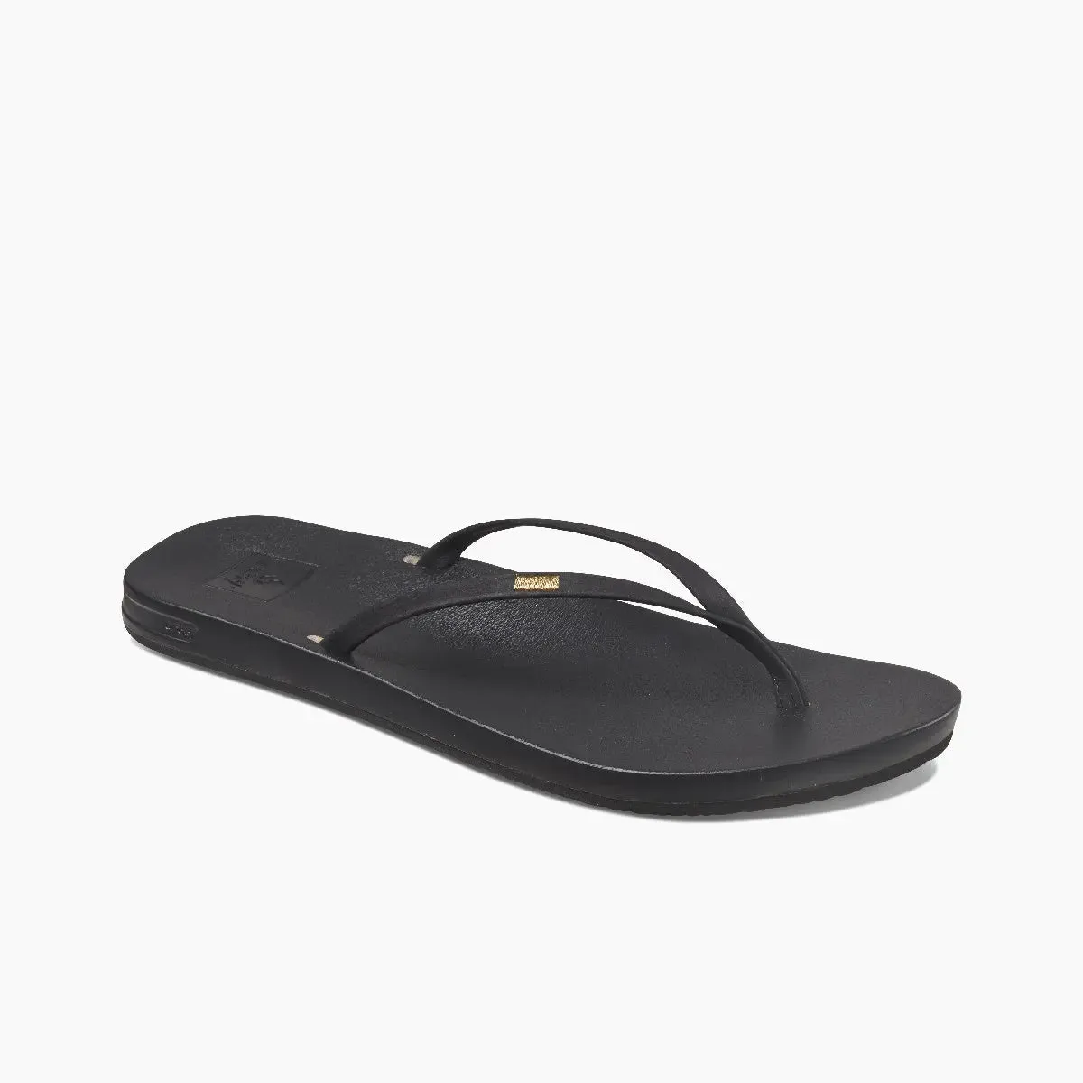 Women’s Reef Cushion Slim – Chic, Lightweight Comfort with Gold Detail