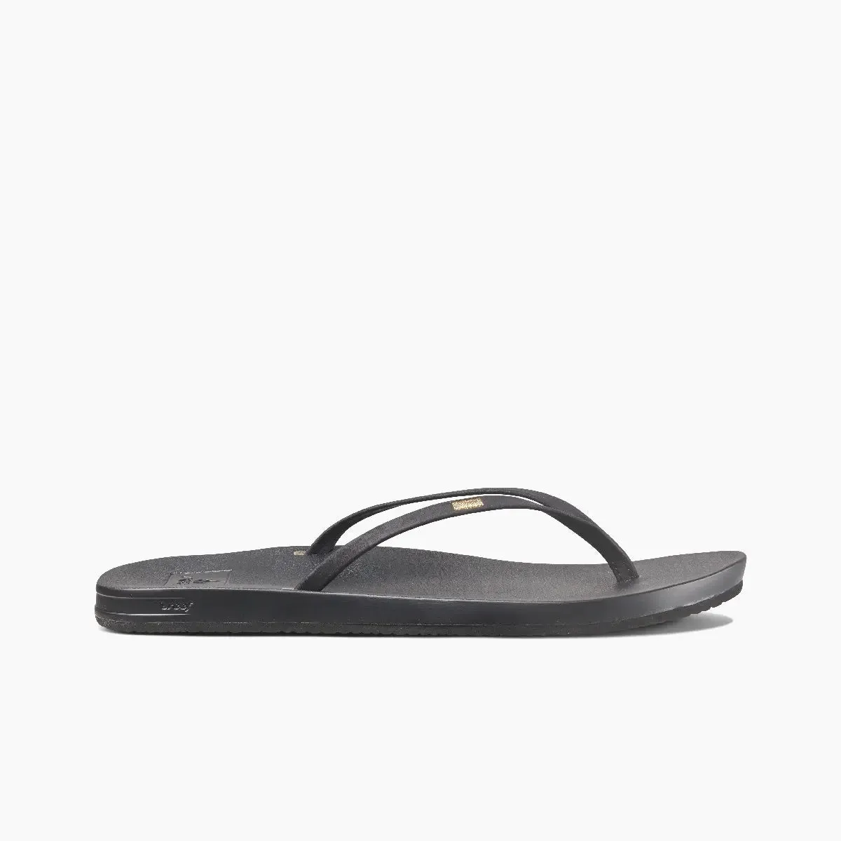 Women’s Reef Cushion Slim – Chic, Lightweight Comfort with Gold Detail