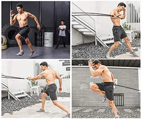 YNXing Dynamic Resistance Trainer Acceleration Speed Elastic Cord for Resistance Training to Improve Strength, Power, and Agility (6.6ft)