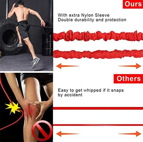 YNXing Dynamic Resistance Trainer Acceleration Speed Elastic Cord for Resistance Training to Improve Strength, Power, and Agility (6.6ft)