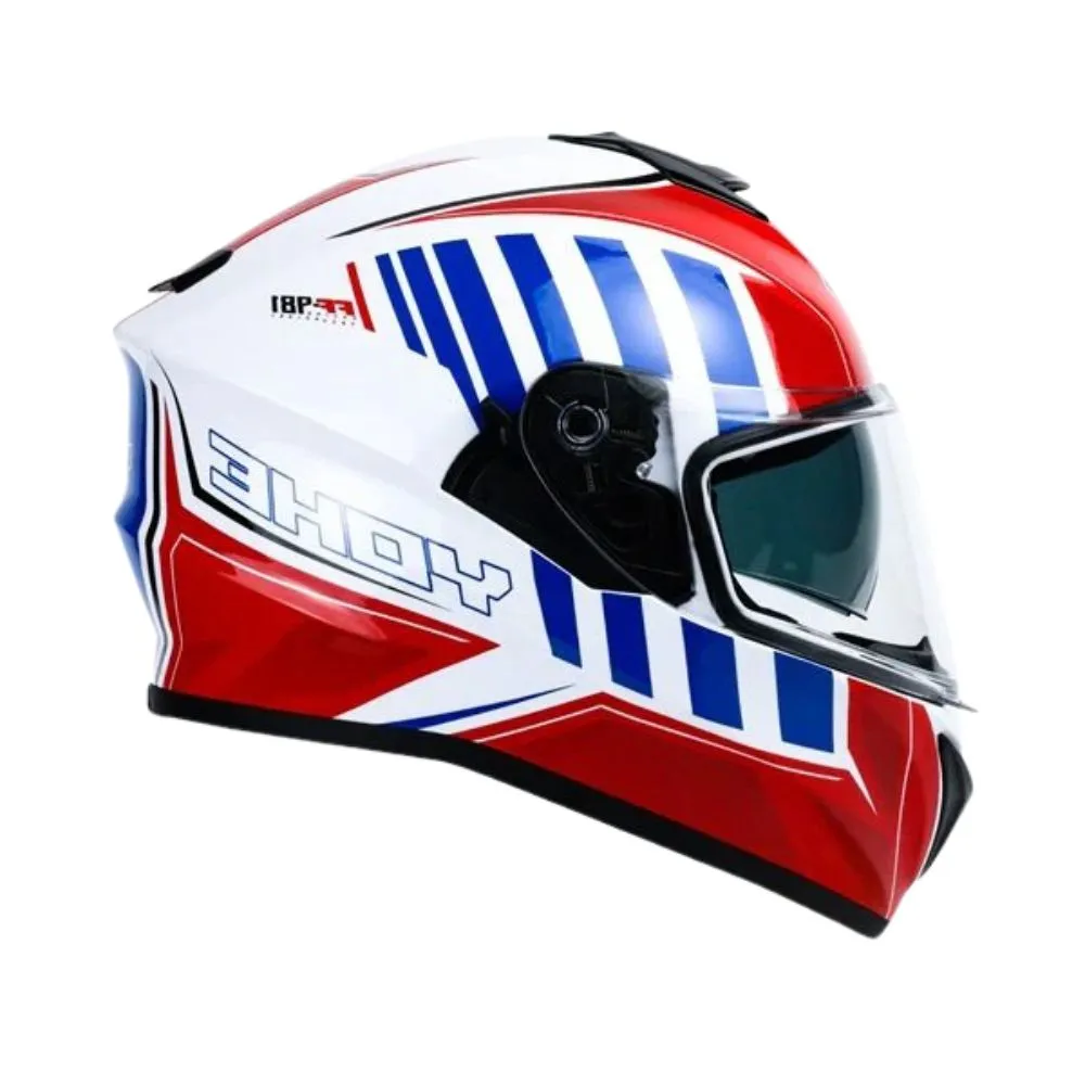 YOHE 981 Shinny Red/Blue/White Gloss Helmet