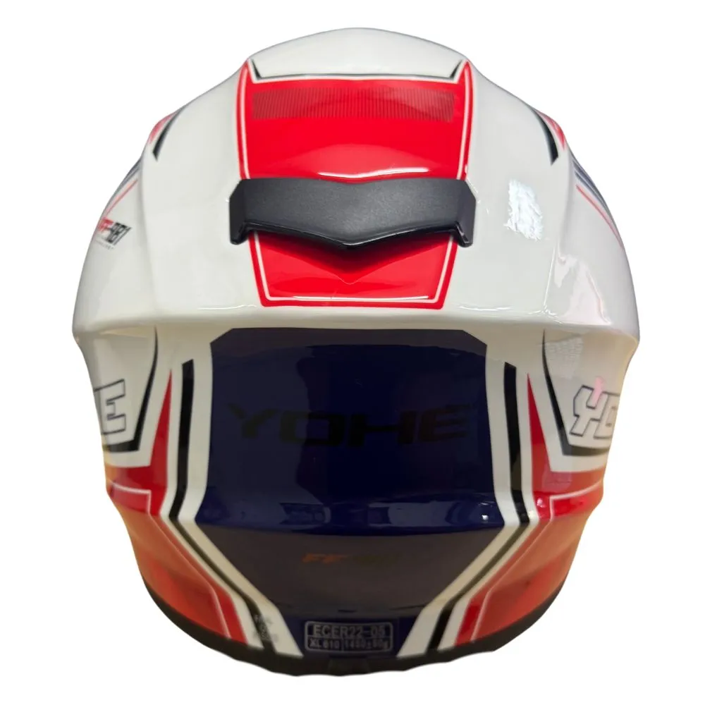 YOHE 981 Shinny Red/Blue/White Gloss Helmet